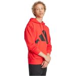   adidas Essentials Big Logo French Terry kapucnis piros férfi pulóver
