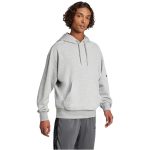   adidas Essentials 3-Stripes Logo French Terry kapucnis szürke férfi pulóver