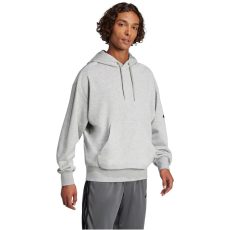 adidas Essentials 3-Stripes Logo French Terry kapucnis szürke férfi pulóver