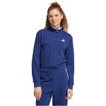    adidas Essentials Color Pop francia frottír sötétkék női 1/4 cipzáros pulóver