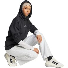 adidas Essentials Linear kapucnis fekete női pulóver