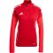 adidas Tiro 25 Competition 1/4 cipzáros piros női pulóver
