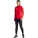 adidas Tiro 25 Competition 1/4 cipzáros piros női pulóver