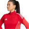 adidas Tiro 25 Competition 1/4 cipzáros piros női pulóver
