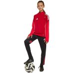   adidas Tiro 25 Competition 1/4 cipzáros piros gyerek pulóver