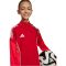 adidas Tiro 25 Competition 1/4 cipzáros piros gyerek pulóver