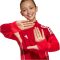 adidas Tiro 25 Competition 1/4 cipzáros piros gyerek pulóver