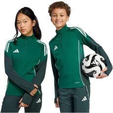 adidas Tiro 25 Competition 1/4 cipzáros zöld gyerek pulóver