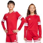 adidas Squadra 25 hosszú ujjú piros gyerek mez