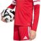 adidas Squadra 25 hosszú ujjú piros gyerek mez