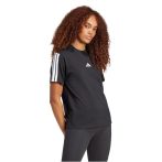 adidas Essentials 3-Stripes pamut fekete női póló