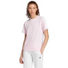  adidas Essentials 3-Stripes pamut rózsaszín női póló