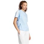 adidas Essentials 3-Stripes pamut világoskék női póló