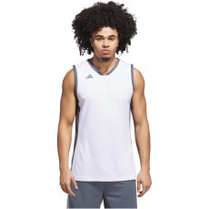adidas Pulse Speed fehér/szürke ​​​​férfi kosárlabda mez