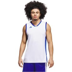 adidas Pulse Speed fehér/kék ​​​​férfi kosárlabda mez