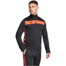 adidas Tiro 25 Essentials 1/4 cipzáros fekete/narancs férfi pulóver