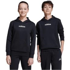 adidas Essentials kapucnis fekete gyerek pulóver