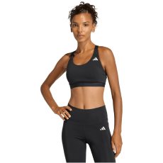 adidas Optime Essentials közepes tartású fekete női sportmelltartó