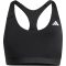 adidas Optime Essentials közepes tartású fekete női sportmelltartó