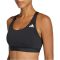 adidas Optime Essentials közepes tartású fekete női sportmelltartó