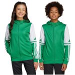 adidas Squadra 25 kapucnis zöld gyerek cipzáros felső