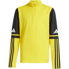 adidas Squadra 25  1/4 cipzáras sárga/fekete gyerek pulóver