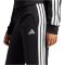 adidas Essentials 3-Stripes pamut fekete női szabadidőnadrág