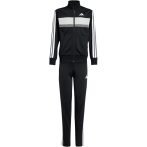   adidas Seasonal Essentials Tiberio 3-Stripes fekete/fekete gyerek szabadidő garnitúra