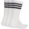 adidas 3-Stripes Cushioned Sportswear Crew fehér zokni 3 pár