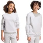  adidas Entrada 26 pamut szürke gyerek pulóver