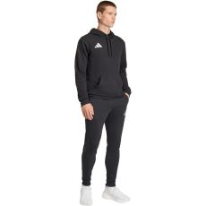  adidas Entrada 26 pamut kapucnis fekete férfi pulóver