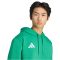 adidas Entrada 26 pamut kapucnis zöld férfi pulóver