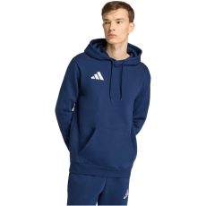 adidas Entrada 26 pamut kapucnis sötétkék férfi pulóver