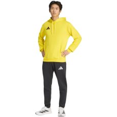 adidas Entrada 26 pamut kapucnis sárga férfi pulóver