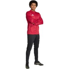 adidas Entrada 26 cipzáras piros férfi tréning felső