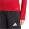 adidas Entrada 26 rövid cipzáras piros női hosszú ujjú póló
