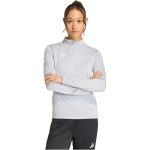   adidas Entrada 26 rövid cipzáras szürke női hosszú ujjú póló