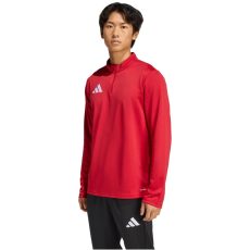 adidas Entrada 26 rövid cipzáras piros férfi hosszú ujjú póló