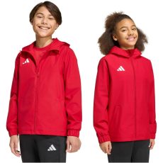 adidas Entrada 26 minden időjáráshoz használható piros gyerek dzseki
