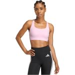   adidas Optime Essentials Workout 3-Stripes rózsaszín női sportmelltartó