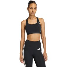 adidas Optime Essentials Workout 3-Stripes fekete női sportmelltartó