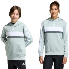 adidas Seasonal Essentials Tiberio 3-Stripes kapucnis gyerek pulóver