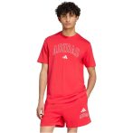 adidas Collegiate Lineage Graphic pamut piros férfi póló