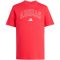 adidas Collegiate Lineage Graphic pamut piros férfi póló