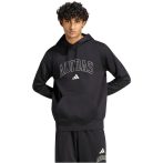   adidas Collegiate Script Graphic kapucnis fekete férfi pulóver