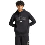   adidas Collegiate Script Graphic kapucnis fekete férfi pulóver