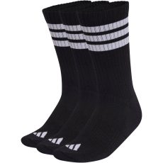 adidas 3-Stripes Cushioned Sportswear Crew fekete zokni 3 pár