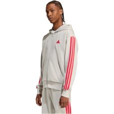 adidas Essentials 3 csíkos kapucnis férfi cipzáros felső