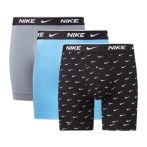   Nike Brief 3 szürke/fekete férfi boxer alsónadrág 3 darab