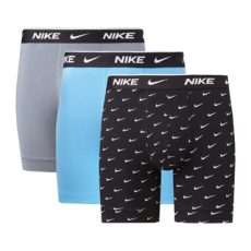 Nike Brief 3 szürke/fekete férfi boxer alsónadrág 3 darab